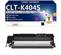 CLT-K404S Cartouche de Toner de Remplacement pour Samsung SL-C430W C430 C432W C432 C433W C433 SL-C480FW C480 C480FN C480FW Imprimante,Black-1 Pack