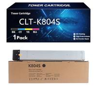 CLT-K804S Cartouche de Toner Compatible Cartouches pour Samsung CLT-K804S CLT-C804S CLT-M804S CLT-Y804S pour Samsung MultiXpress X3220NR X3280NR Imprimantes avec Puce,BK-1 Pack