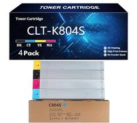 CLT-K804S Cartouche de Toner Compatible Cartouches pour Samsung CLT-K804S CLT-C804S CLT-M804S CLT-Y804S pour Samsung MultiXpress X3220NR X3280NR Imprimantes avec Puce,4 Color-4 Pack