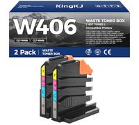 CLT-W406 Lot de 2 bouteilles de toner usagées de rechange pour Samsung CLT-W406 W406 Compatible avec Samsung SL-C430 C430W C480 C482W C483W Xpress C460FW SL-C410W CLX-3300 CLX-3305W CLP-360 CLP-360