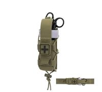 CLTAC Support tactique pour garrot et ciseaux, support vertical et horizontal pour ceinture et gilet, pochette Molle TQ réglable découpée au laser, pochette utilitaire EDC pour lampe de poche avec
