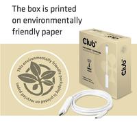 Câble adaptateur club3D USB-C® / HDMI USB-C® mâle, Fiche mâle HDMI-A 1.80 m blanc CAC-1514 Câble d'afficheur USB-C®