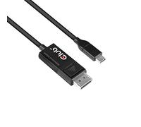 Club3D Câble adaptateur USB-C vers DisplayPort CAC-1557 1,80 m mâle ignifuge noir