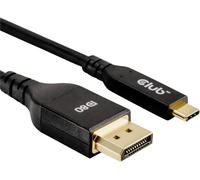 Club3D Câble USB-C vers DisplayPort DP80 bidirectionnel certifié VESA 1 m