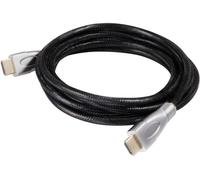 Club 3D Câble de raccordement club3D HDMI Fiche mâle HDMI-A, Fiche mâle HDMI-A 1.00 m noir, argent CAC-1311 4K UHD, feuille de blindage, certifié UL, connecteur