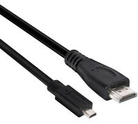 Club 3D CAC-1351 - Câble HDMI - 19 pin micro HDMI Type D mâle pour HDMI mâle - 1 m - support 4K