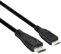 Club 3D Câble de raccordement club3D HDMI Fiche mâle HDMI-Mini-C, Fiche mâle HDMI-A 1.00 m noir CAC-1350 4K UHD Câble HDMI
