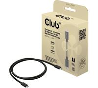 Club3D Câble CAC-2501 Thunderbolt™ 5 Certifié 8K240Hz 80/120Gbps EPR 240W M/M 1m