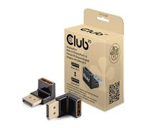 Club 3D CAC-1008 Adaptateur DisplayPort mâle vers DisplayPort 1.4 femelle coudé à 90° 4K120Hz M/F