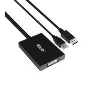 Club 3D CAC-1010-OFF Adaptateur Displayport vers Dual Link DVI-D HDCP Off pour Apple Cinema Displays, 3840x2160@30hz, 2560x1600@60Hz