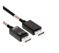 Club 3D CAC-1092 DisplayPort™ 2.1 Câble bidirectionnel certifié VESA DP80 4K240Hz, 8K60Hz ou 10K60Hz M/M 1.6m