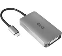 Club 3D CAC-1510 Câble Adaptateur USB Type C vers DVI-D Dual Link 3840 x 2160 @ 30 Hz, 2560 x 1600 @ 60 Hz HDCP M/F