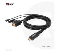Club 3D CAC-1712 Câble Club3D HDMI+Micro-USB femelle > VGA+3,5mm 2m St/Bu retail