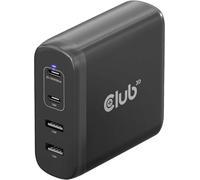Club 3D CAC-1912 Alimentation PC portable 100 W 2x USB-A, 2x USB-C® Power Delivery noir intérieure GaN, USB Power Delivery (USB-PD)
