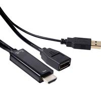 Club 3D CAC-2330 HDMI Adaptateur [1x HDMI mâle - 1x DisplayPort femelle] noir