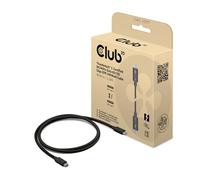 Club 3D CAC-2501 Thunderbolt™ 5 Certifié 8K240Hz Données 80/120Gbps EPR 240W Câble M/M 1m