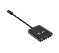 Club 3D Concentrateur Multi Stream Transporter (MST) USB 3.2 Gen2 Type-C vers DisplayPort™ Dual Monitor 4K60Hz St./B