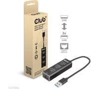 Club 3D CSV-1430A Club3D Adapter USB 3.2 Typ A > 3x USB 3.2 Typ A/LAN retail