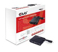 Club 3D CSV 1532 Adaptateur, USB 3.0 Type C vers VGA/USB 3/C Mini Dock USB Noir