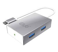Club 3D CSV 1541 Hub USB 3.0 de Type C vers 4 x USB de Type A Blanc