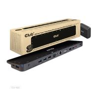 Club 3D CSV-1565 Station D’accueil USB-C VGA HDMI DP Noir