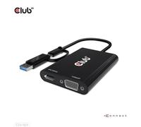 Club 3D CSV-1611 Club3D Adapter USB Typ C/A > HDMI / VGA St/Bu retail