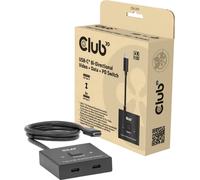 Club 3D CSV-2511 Inverseur USB-C® (USB 3.2 Gen 2) utilisable dans les deux sens, affichage LED