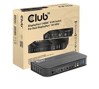 Club3D Commutateur KVM CSV-7210 – DisplayPort/HDMI vers Dual DisplayPort 4K 60Hz