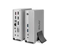 Club3D Station d'accueil USB-C CSV-1568 USB Gen2 Triple écran DP Alt Mode PD 120 W Métallique
