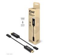 Club 3D Câble de raccordement club3D HDMI / USB-C® Fiche mâle HDMI-A, USB-C® femelle 0.22 m noir CAC-1333 Câble HDMI