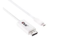 Club 3D Kabel USB 3.1 Typ C > DP 1.2a 4K60Hz UHD 1,2meter CAC-1517 weiß