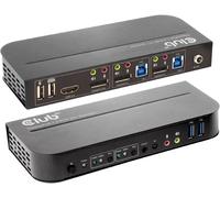 Club 3D KVM Switch 4K60Hz Commutateur KVM HDMI télécommande 4096 x 2160 Pixel