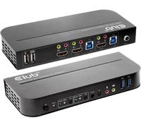 Club 3D KVM Switch 4K60Hz Commutateur KVM HDMI télécommande 4096 x 2160 Pixel