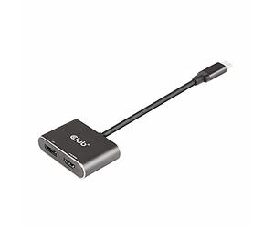 Club 3D MST Hub USB3.2 Gen2 Type-C (DP™ Ancien Mode) vers DisplayPort™ + HDMI™ 4K60Hz St./B.
