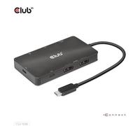 Club 3D Station d’accueil USB-C 3.2 Gen 2 2 x DP avec HDCP 4K 60 Hz