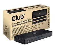 Club 3D Thunderbolt 4 Station D'Accueil 16-en-1 Quadra(4) Avec Micros