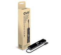 Club 3D USB4 Gen3x2 Type-C 6-in-1 Hub with HDMI8K60Hz Or 4K120Hz 2xUSB Type-A 10G Ethernet