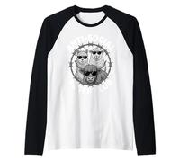 Club Anti-Peluche Amusant Animal de la Ferme au Design introverti Manche Raglan