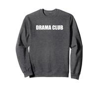 Club d'art Dramatique Sweatshirt, Unisexe pour Adultes, Chiné Foncé, XL