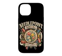 Club de Broderie Vintage pour Passionnés de Loisirs Créatifs Coque pour iPhone 14