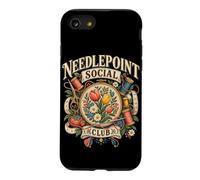Club de Broderie Vintage pour Passionnés de Loisirs Créatifs Coque pour iPhone SE (2020) / 7/8