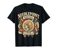 Club de Broderie Vintage pour Passionnés de Loisirs Créatifs T-Shirt