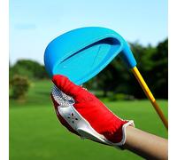 Club de golf en fer avec tige en carbone Loft de 48 degrés pour droitiers, garçons et filles, #7, sports de golf débutants (9 à 12 ans, bleu)