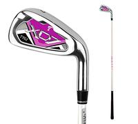 Club de golf n° 7 pour homme et femme en acier/graphite pour débutant droitier Fers de golf simples (violet/graphite)