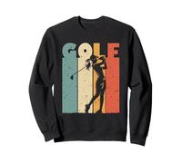 Club de golf vintage pour filles et femmes avec motif golfeur Sweatshirt