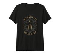 Club de Lecture Gothic Fantasy Raven Moon Reader Mood T-Shirt Haut de Gamme