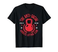 Club de Levage Anti-Sociaux pour célibataires drôles T-Shirt Graphique avec Valeur