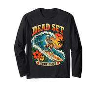 Club de Surf Mortel : Vibes de Plage Retro Manche Longue