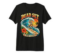 Club de Surf Mortel : Vibes de Plage Retro T-Shirt Haut de Gamme