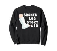 Club de survivants d'humour blessure de récupération de Jambe cassée Sweatshirt